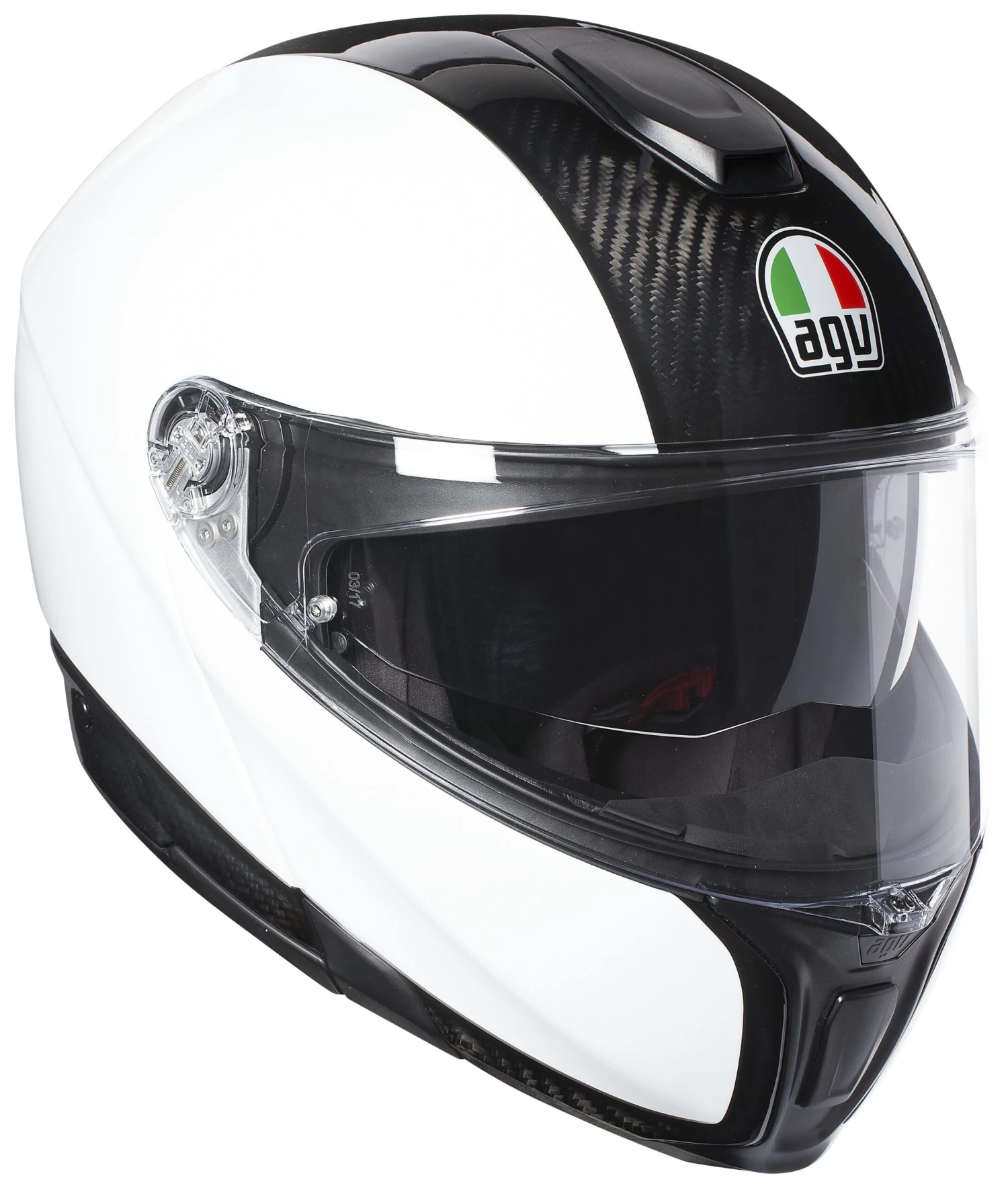 AGV Sportmodular Carbon Helmet AGV Sportmodular Carbon Helmet -Revzilla Motorcycle Shop agv helmets agv sport modular carbon white scaled
