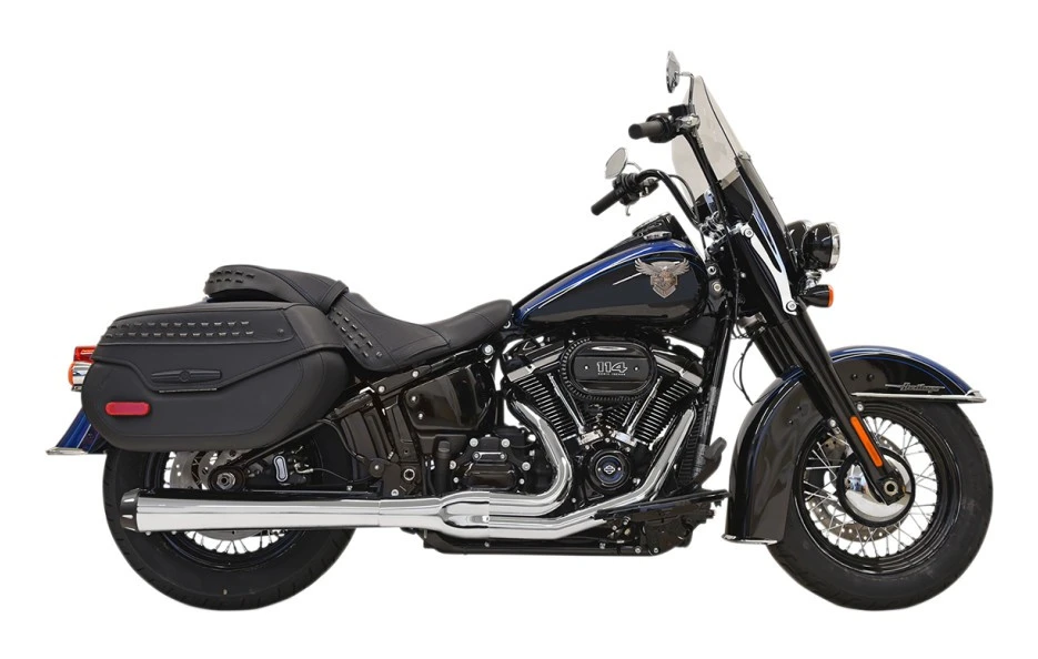 Bassani Road Rage 2-Into-1 Long Exhaust For Harley Softail 2018-2023 Bassani Road Rage 2-Into-1 Long Exhaust For Harley Softail 2018-2023 -Revzilla Motorcycle Shop bassani road rage2 into1 long exhaust for harley softail2018 1