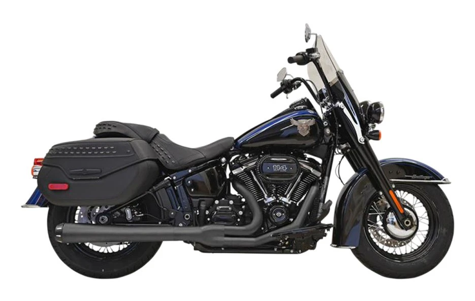 Bassani Road Rage 2-Into-1 Long Exhaust For Harley Softail 2018-2023 Bassani Road Rage 2-Into-1 Long Exhaust For Harley Softail 2018-2023 -Revzilla Motorcycle Shop