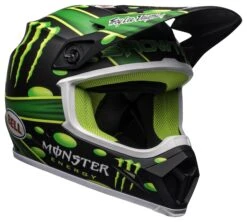 Bell Helmets Bell MX-9 Mips Showtime Helmet -Revzilla Motorcycle Shop bell mx9 mips showtime helmet black green 2