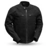 First Manufacturing Qualifier Canvas Jacket -Revzilla Motorcycle Shop first manufacturing qualifier canvas jacket black