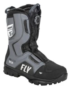 Fly Racing Snow Marker BOA Boots -Revzilla Motorcycle Shop fly racing snow marker boa boots black grey