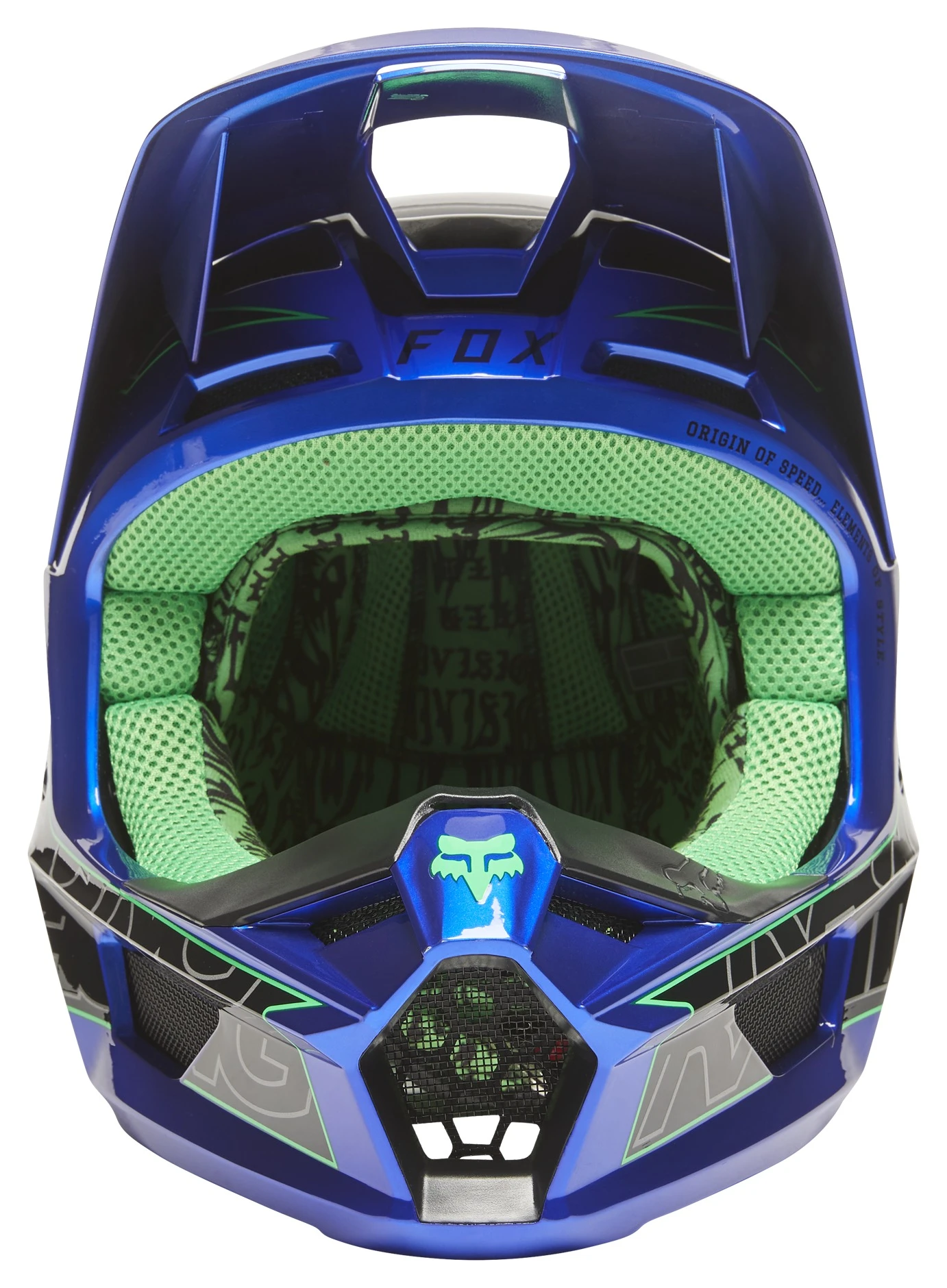 Fox Racing V1 Peril Helmet Fox Racing V1 Peril Helmet -Revzilla Motorcycle Shop fox racing v1 peril helmet blue 1