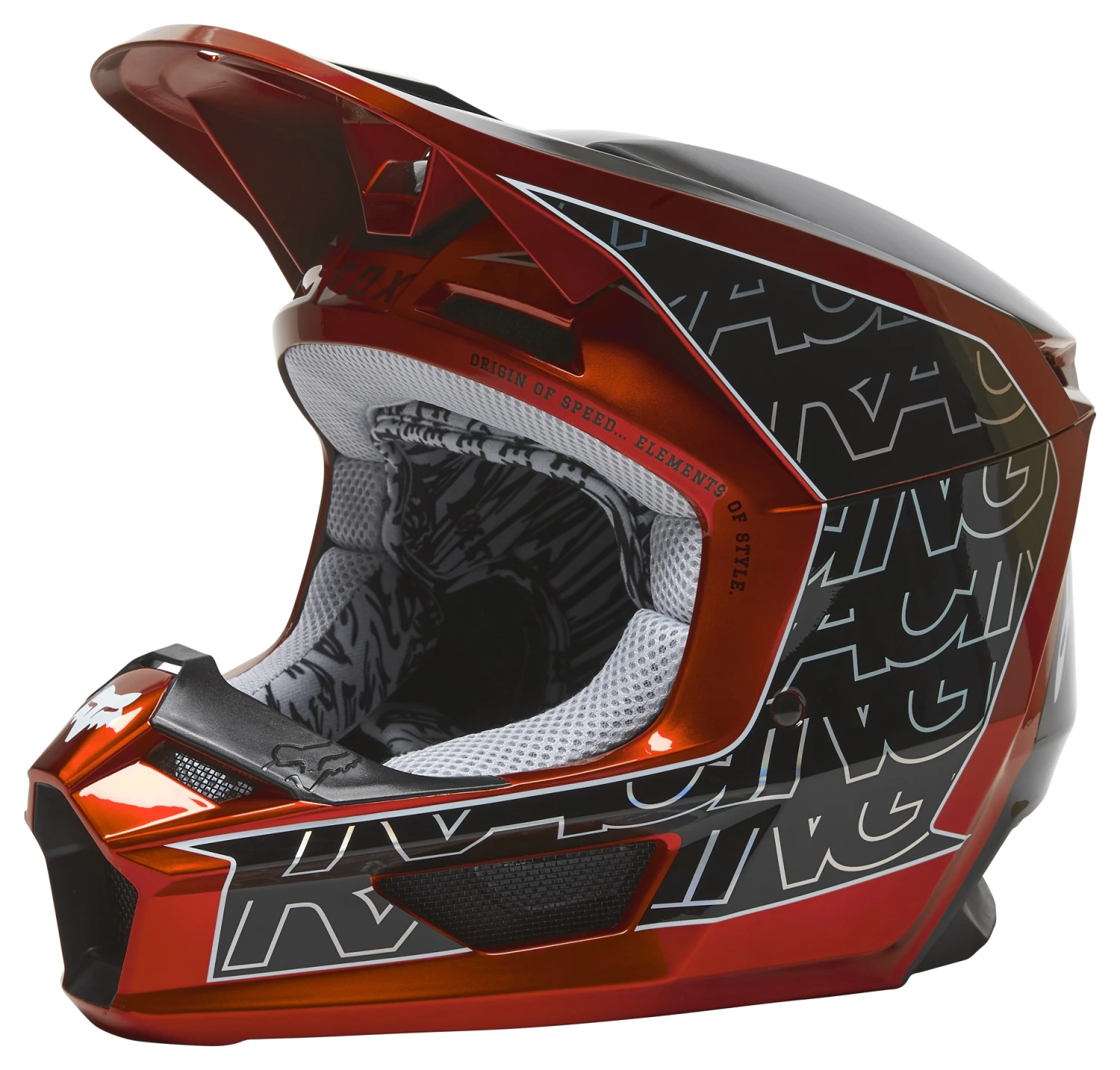 Fox Racing V1 Peril Helmet Fox Racing V1 Peril Helmet -Revzilla Motorcycle Shop fox racing v1 peril helmet red 2
