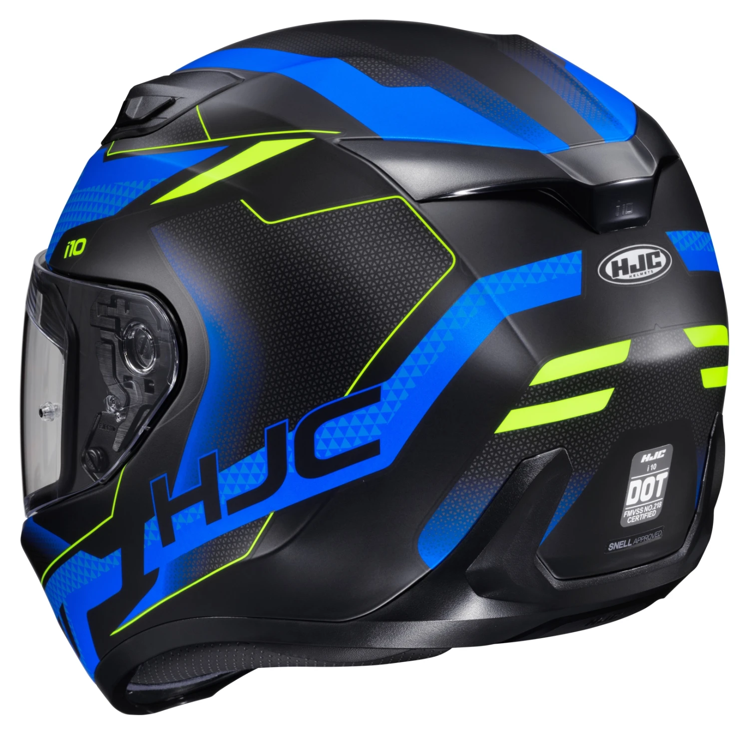 HJC i10 Robust Helmet HJC I10 Robust Helmet -Revzilla Motorcycle Shop hj ci10 robust helmet black blue 1