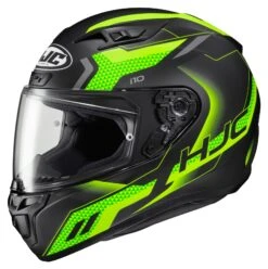 HJC I10 Robust Helmet 7 HJC I10 Robust Helmet -Revzilla Motorcycle Shop hj ci10 robust helmet black green