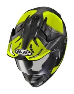 HJC DS-X1 Synergy Helmet -Revzilla Motorcycle Shop hjcdsx1 synergy helmet black hi viz 2