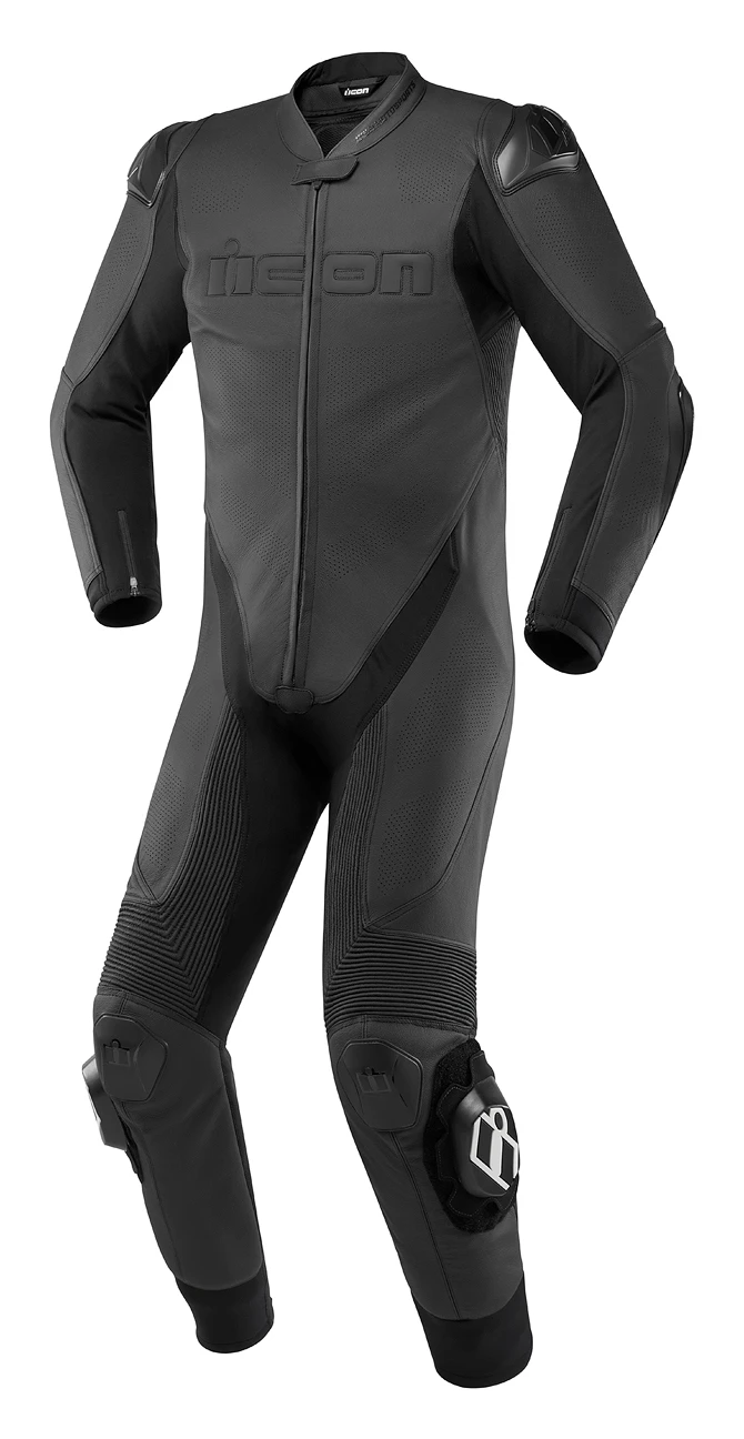Icon Hypersport Race Suit (60) Icon Hypersport Race Suit (60) -Revzilla Motorcycle Shop icon hypersport race suit black