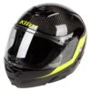 Klim TK1200 Karbon Architek Helmet -Revzilla Motorcycle Shop klim tk1200 architek karbon helmet carbon hi viz yellow