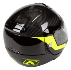 Klim TK1200 Karbon Architek Helmet -Revzilla Motorcycle Shop klim tk1200 architek karbon helmet carbon hi viz yellow 2