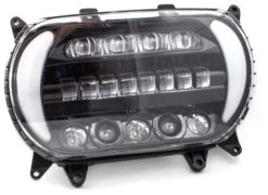 Letric Lighting Co. Sharktooth LED Headlamp W/ Switchback Turn Signals For Harley Road Glide 2015-2023