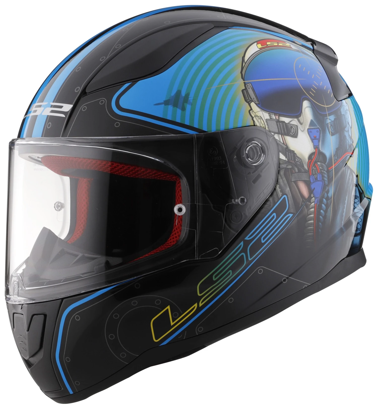 LS2 Rapid Mach II Fighter Pilot Helmet LS2 Rapid Mach II Fighter Pilot Helmet -Revzilla Motorcycle Shop ls2 rapid mach ii fighter pilot helmet matte black scaled