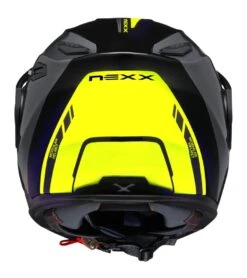 Nexx X Vilijord Hi-Viz Helmet -Revzilla Motorcycle Shop nexx x vilijord hi viz helmet black hi viz yellow 3