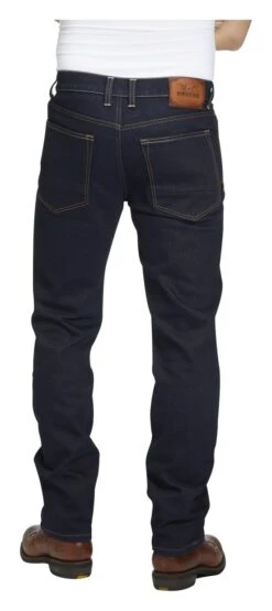 Rokker RokkerTech Straight Raw Jeans -Revzilla Motorcycle Shop rokker rokkertech slim straight jeans raw raw black 2