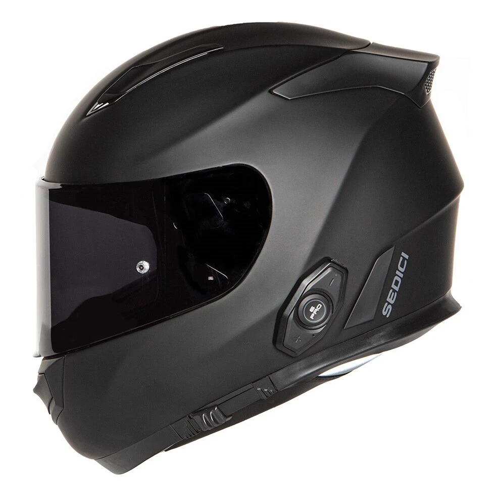 Sedici Strada II Parlare Bluetooth Helmet Sedici Strada II Parlare Bluetooth Helmet -Revzilla Motorcycle Shop sedici strada2 parlare helmet matte black 3