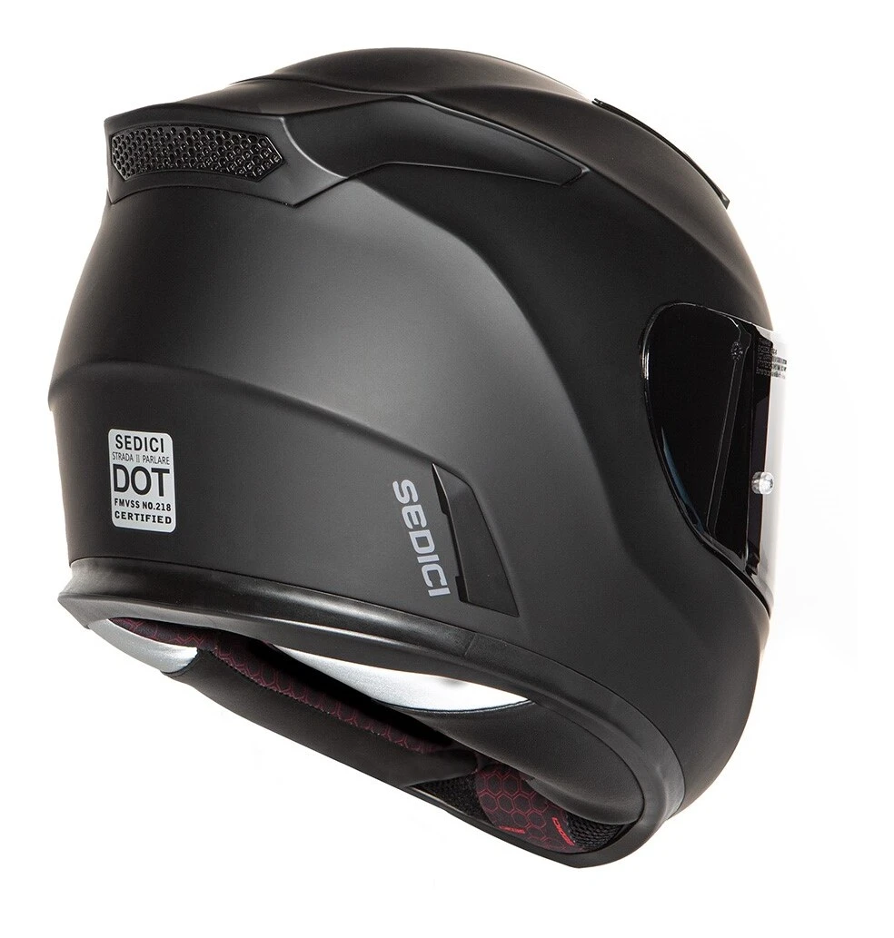 Sedici Strada II Parlare Bluetooth Helmet Sedici Strada II Parlare Bluetooth Helmet -Revzilla Motorcycle Shop sedici strada2 parlare helmet matte black 5