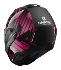 Shark EVO One 2 Lithion Helmet -Revzilla Motorcycle Shop shark evo one lithion dual matte black fuchsia 1