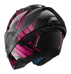 Shark EVO One 2 Lithion Helmet -Revzilla Motorcycle Shop shark evo one lithion dual matte black fuchsia 2