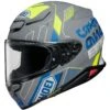 Shoei RF-1400 Accolade Helmet -Revzilla Motorcycle Shop shoei rf1400 accolade helmet grey blue yellow