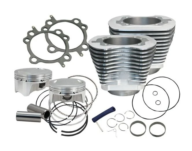 S&S Cycle 98" Big Bore Kit For Harley Big Twin 1999-2006 -Revzilla Motorcycle Shop ss98 big bore kit for harley big twin19992006 silver
